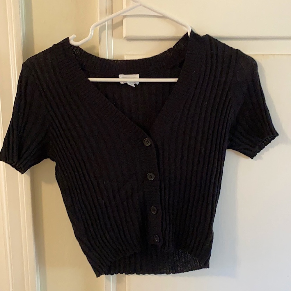 Black cardigan